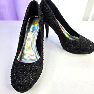 Silver Slippers High Heel Pumps